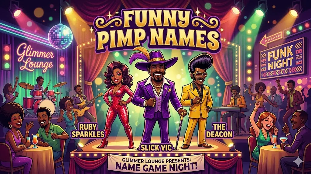 950+Funny Pimp Names That Steal Every Spotlight - hahahanames