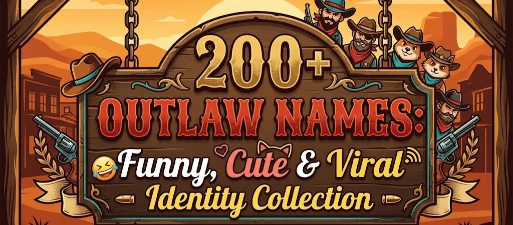 200+Outlaw Names: Funny, Cute & Viral Identity Collection
