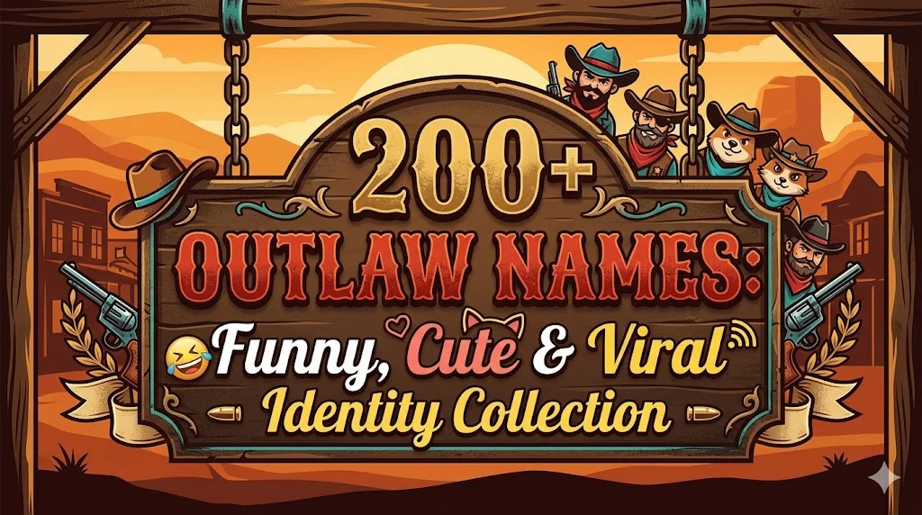 200+Outlaw Names: Funny, Cute & Viral Identity Collection
