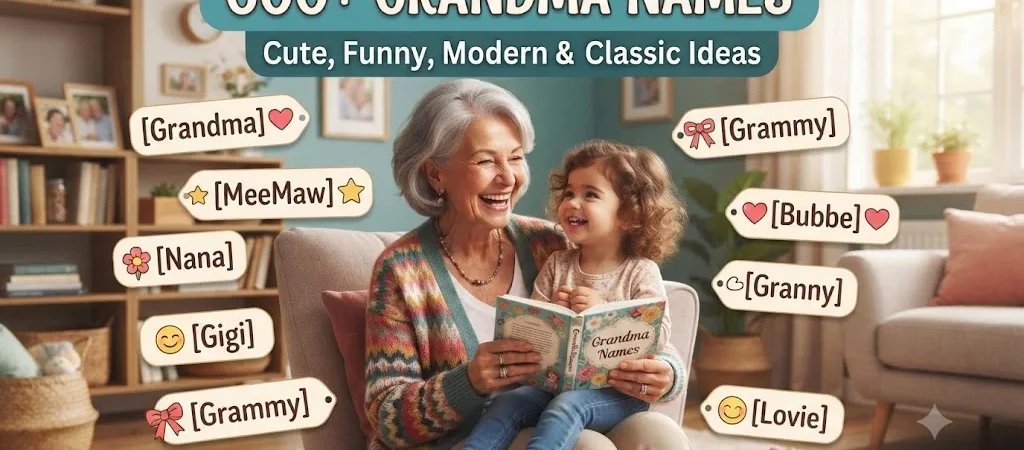 600+ Grandma Names: Cute, Funny, Modern & Classic Ideas