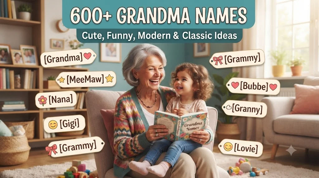 600+ Grandma Names: Cute, Funny, Modern & Classic Ideas