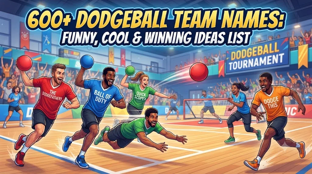 600+Dodgeball Team Names: Funny, Cool & Winning Ideas List