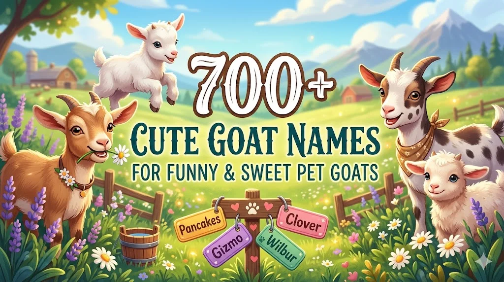 700+ Cute Goat Names for Funny & Sweet Pet Goats
