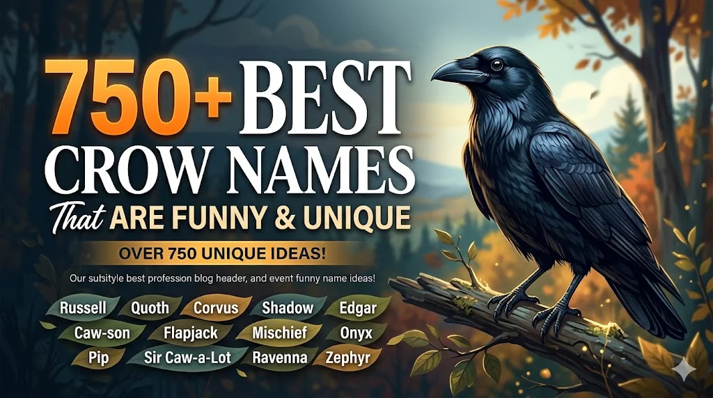 750+ Best Crow Names That Are Funny & Unique 