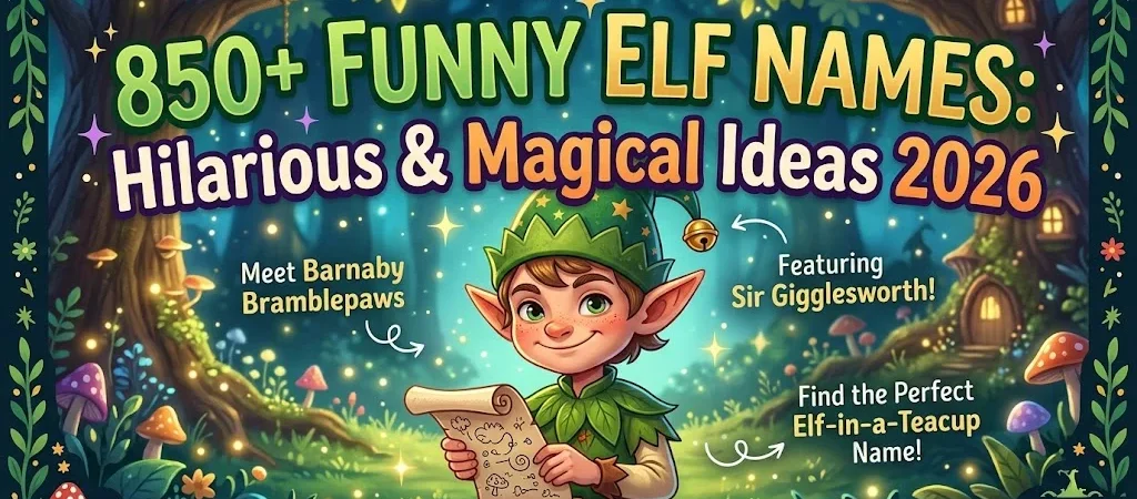 850+Funny Elf Names: Hilarious & Magical Ideas 2026