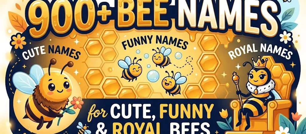 900+ Bee Names for Cute, Funny & Royal Bees