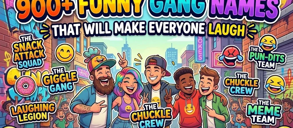 900+ Funny Gang Names That Will Make Everyone Laugh