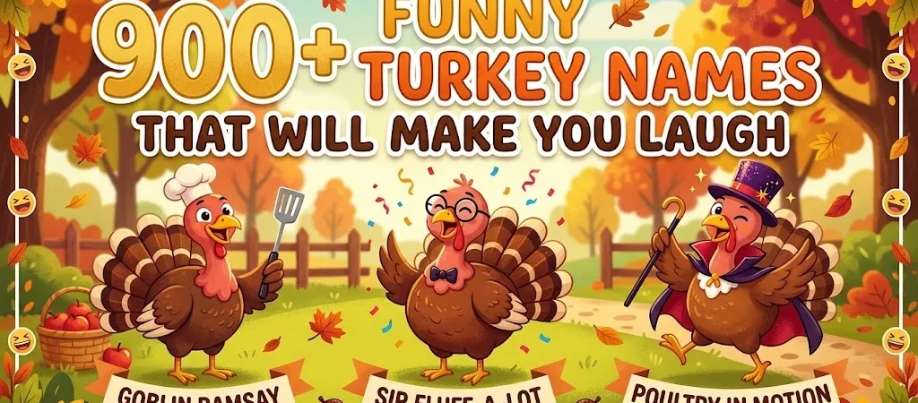 900+ Funny Turkey Names That Will Make You Laugh 