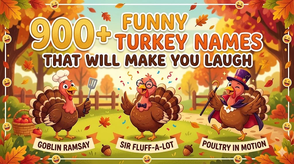 1,000+ Funny Turkey Names That Will Make You Laugh