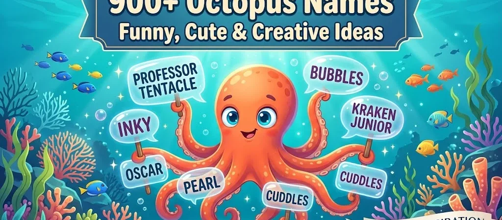 900+ Octopus Names: Funny, Cute & Creative Ideas 