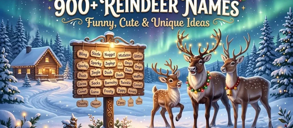 900+ Reindeer Names: Funny, Cute & Unique Ideas 