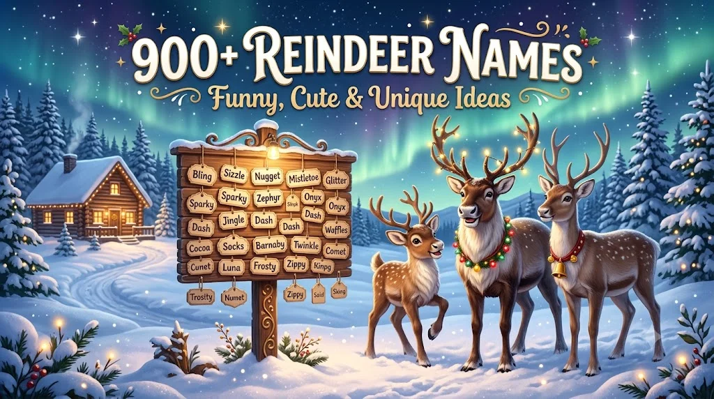 900+ Reindeer Names: Funny, Cute & Unique Ideas 