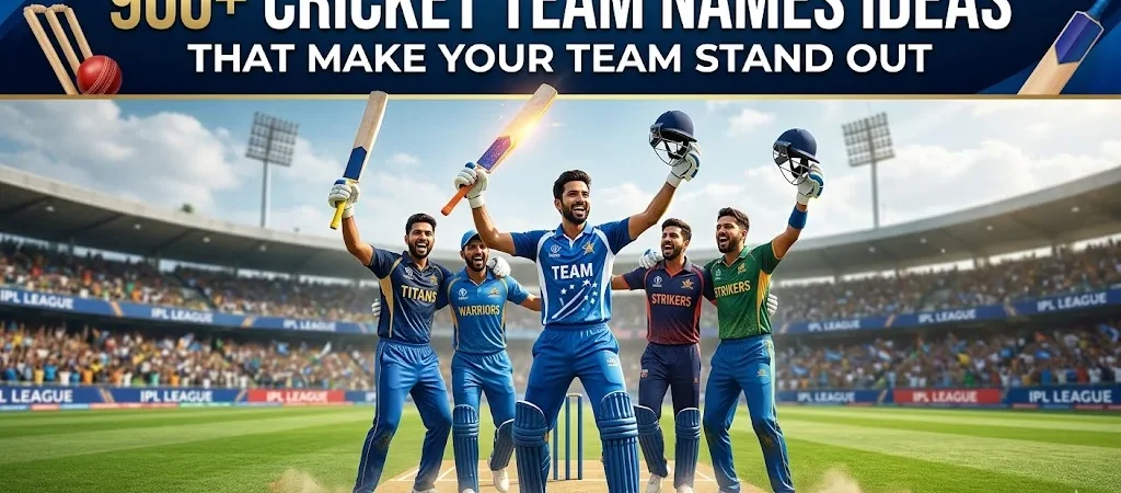 900+Cricket Team Names Ideas That Make Your Team Stand Out