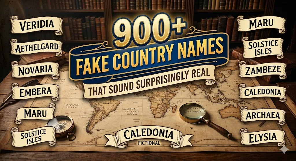 900+Fake Country Names That Sound Surprisingly Real