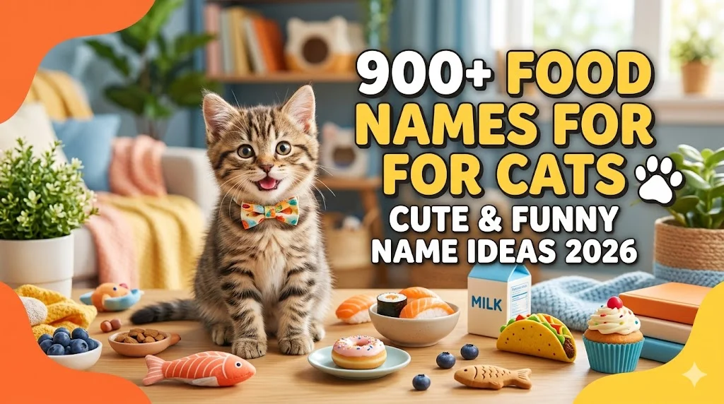 900+Food Names For Cats: Cute & Funny Name Ideas 2026