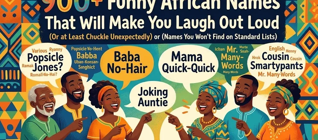900+Funny African Names That Will Make You Laugh Out Loud