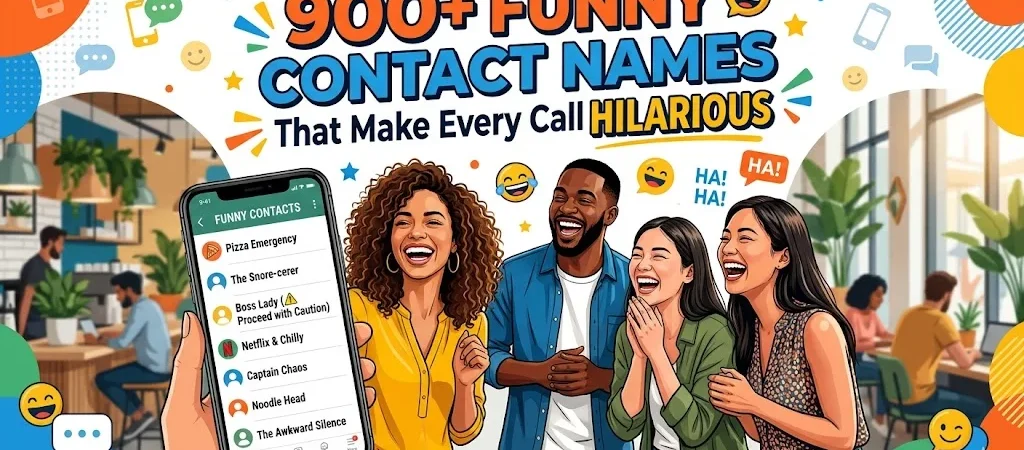 900+Funny Contact Names For Friends That Make Every Call Hilarious
