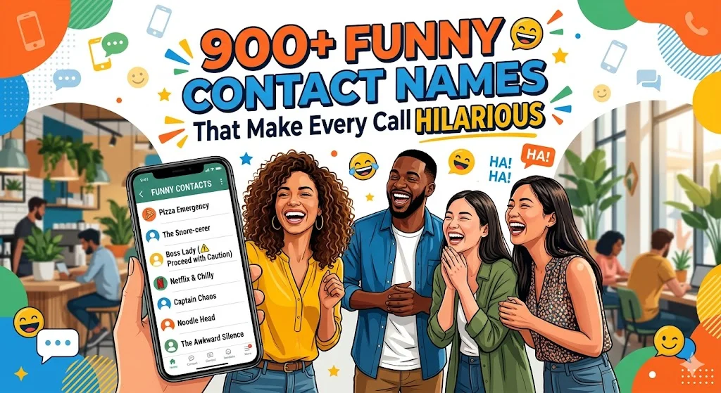900+Funny Contact Names That Make Every Call Hilarious