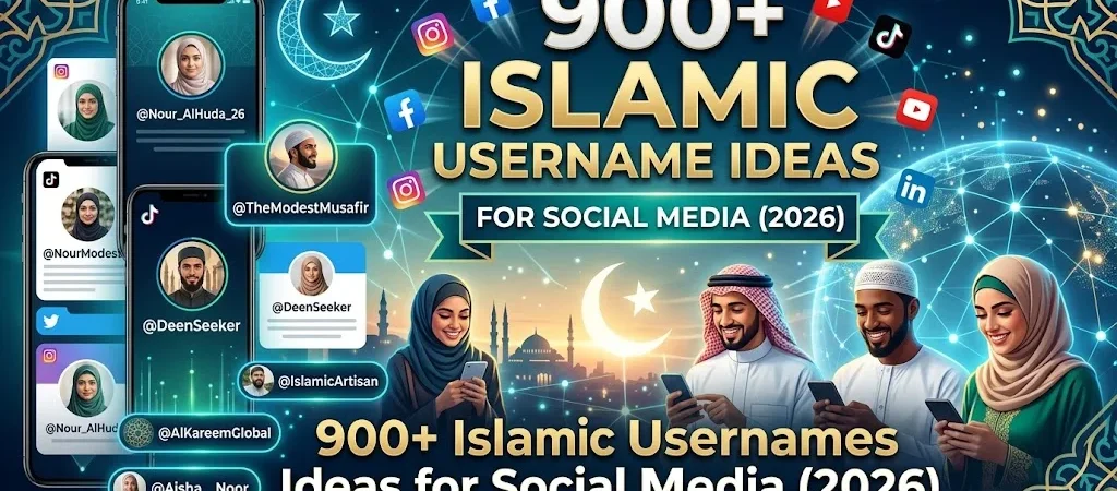 900+Islamic Usernames Ideas for Social Media (2026)