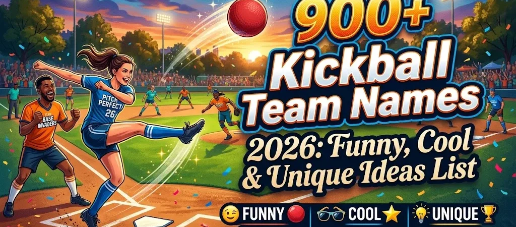 900+Kickball Team Names 2026: Funny, Cool & Unique Ideas List 