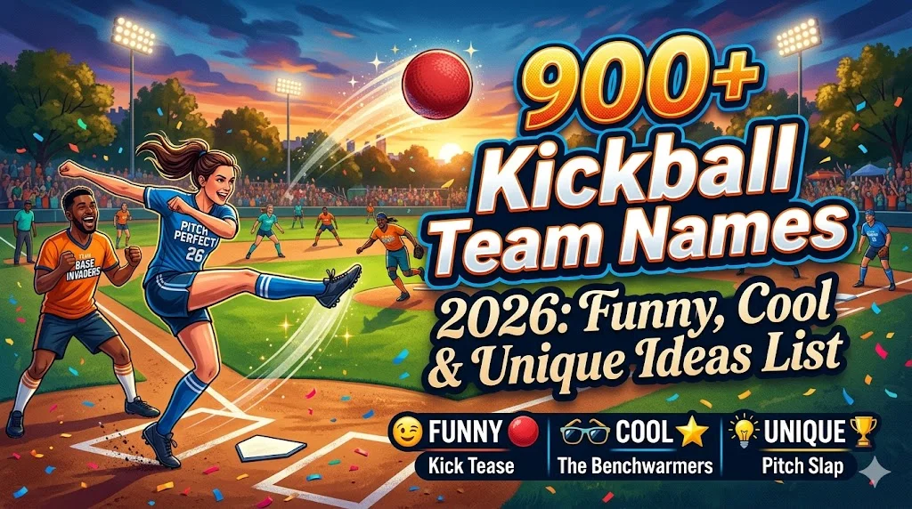 900+Kickball Team Names 2026: Funny, Cool & Unique Ideas List 