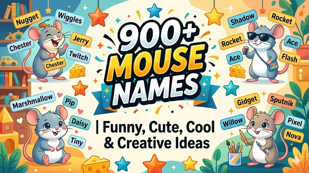 900+Mouse Names | Funny, Cute, Cool & Creative Ideas