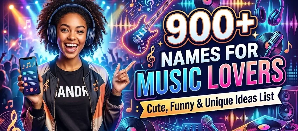 900+Names for Music Lovers: Cute, Funny & Unique Ideas List