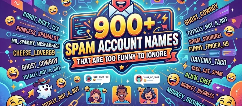900+Spam Account Names That Are Too Funny to Ignore