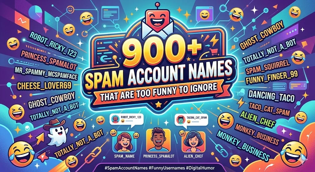 900+Spam Account Names That Are Too Funny to Ignore