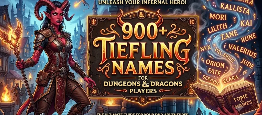 900+Tiefling Names for Dungeons & Dragons Players