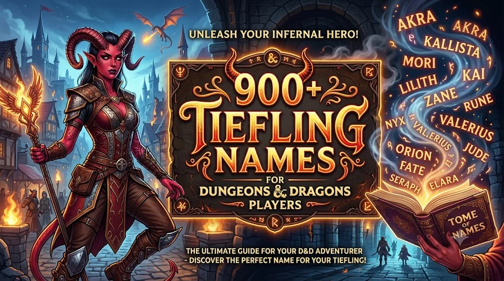 900+Tiefling Names for Dungeons & Dragons Players 