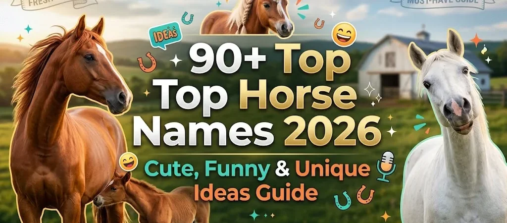 900+Top Horse Names 2026: Cute, Funny & Unique Ideas Guide