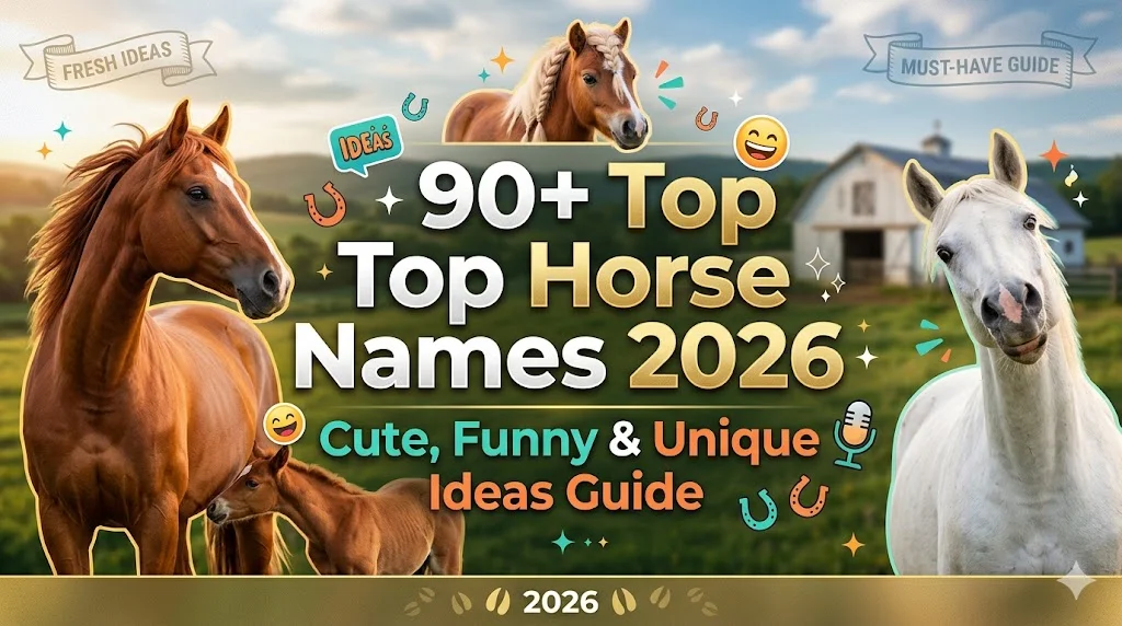900+Top Horse Names 2026: Cute, Funny & Unique Ideas Guide