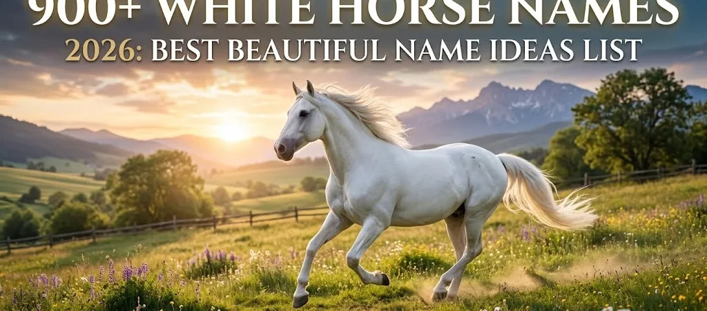 900+White Horse Names 2026: Best Beautiful Name Ideas List