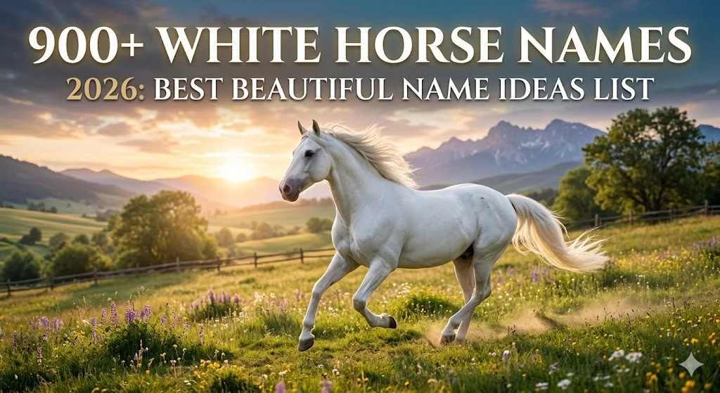 900+White Horse Names 2026: Best Beautiful Name Ideas List