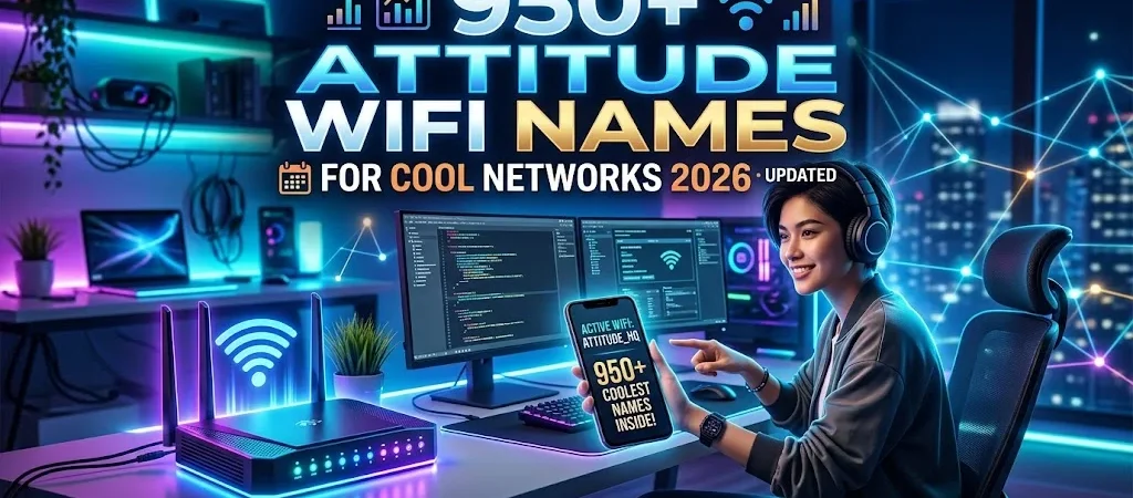 950+ Attitude WiFi Names for Cool Networks 2026