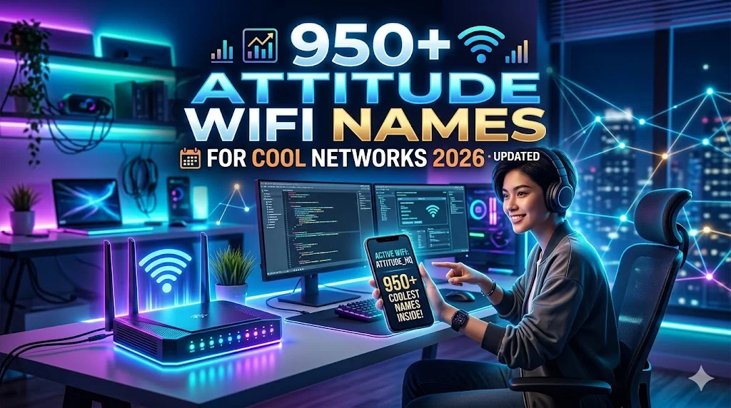 950+ Attitude WiFi Names for Cool Networks 2026