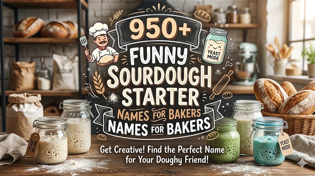 950+ Funny Sourdough Starter Names for Bakers