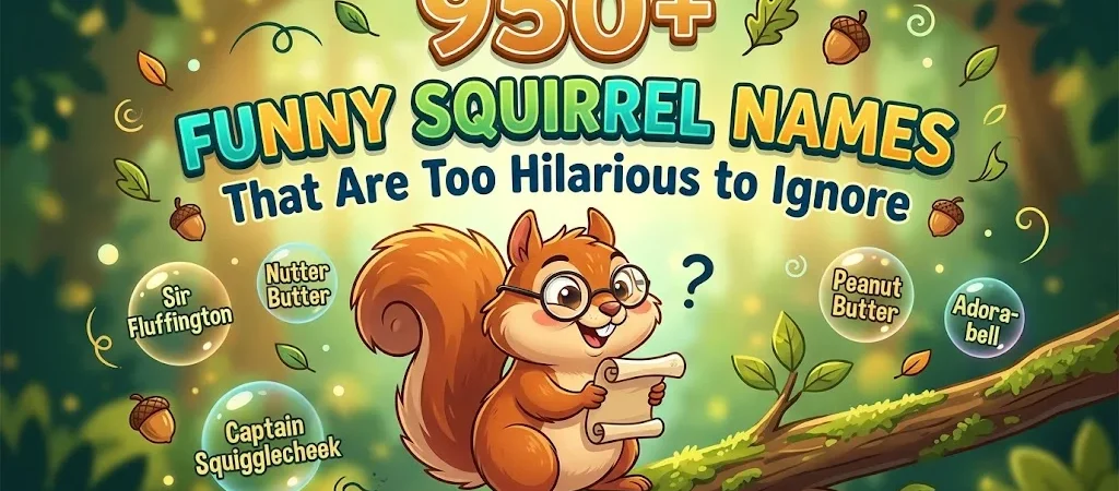 950+ Funny Squirrel Names That Are Too Hilarious to Ignore