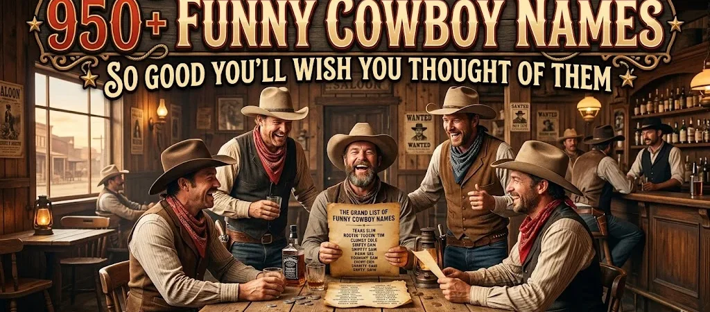 950+Funny Cowboy Names So Good You’ll Wish You Thought of Them