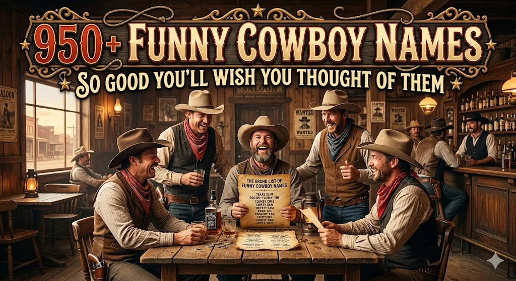 950+Funny Cowboy Names So Good You’ll Wish You Thought of Them