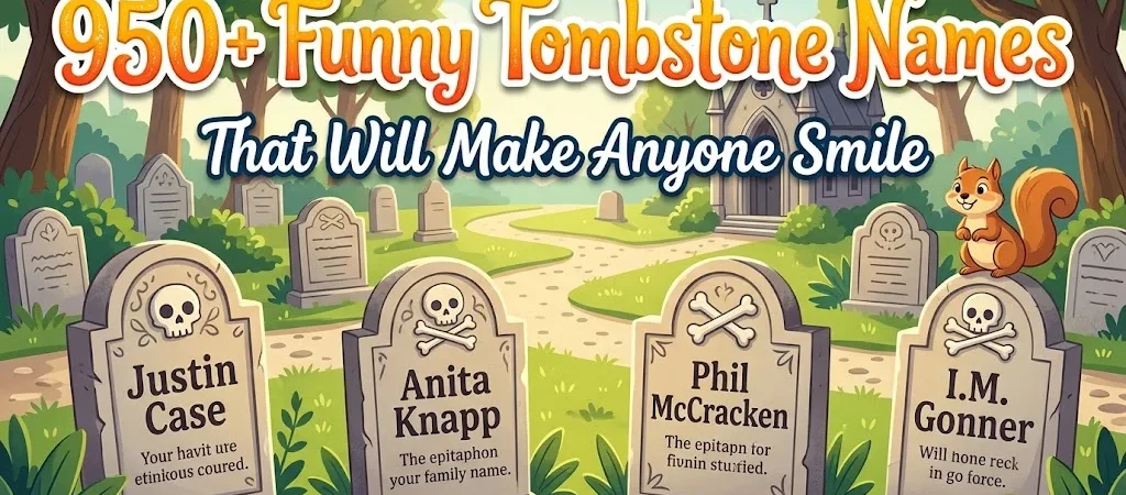950+Funny Tombstone Names That Will Make Anyone Smile