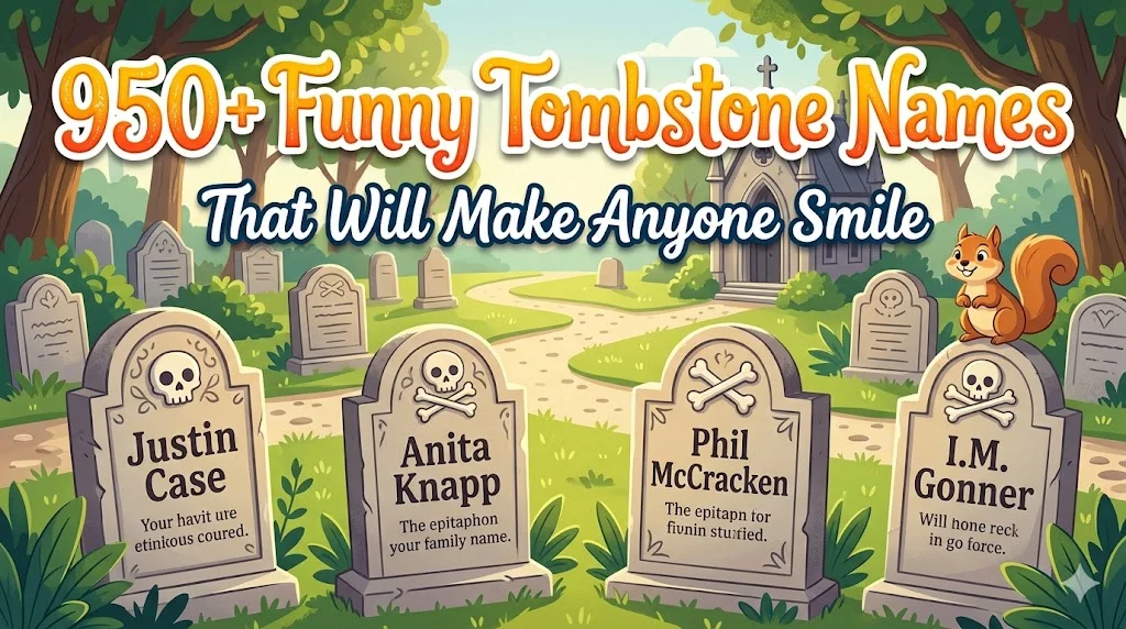 950+Funny Tombstone Names That Will Make Anyone Smile