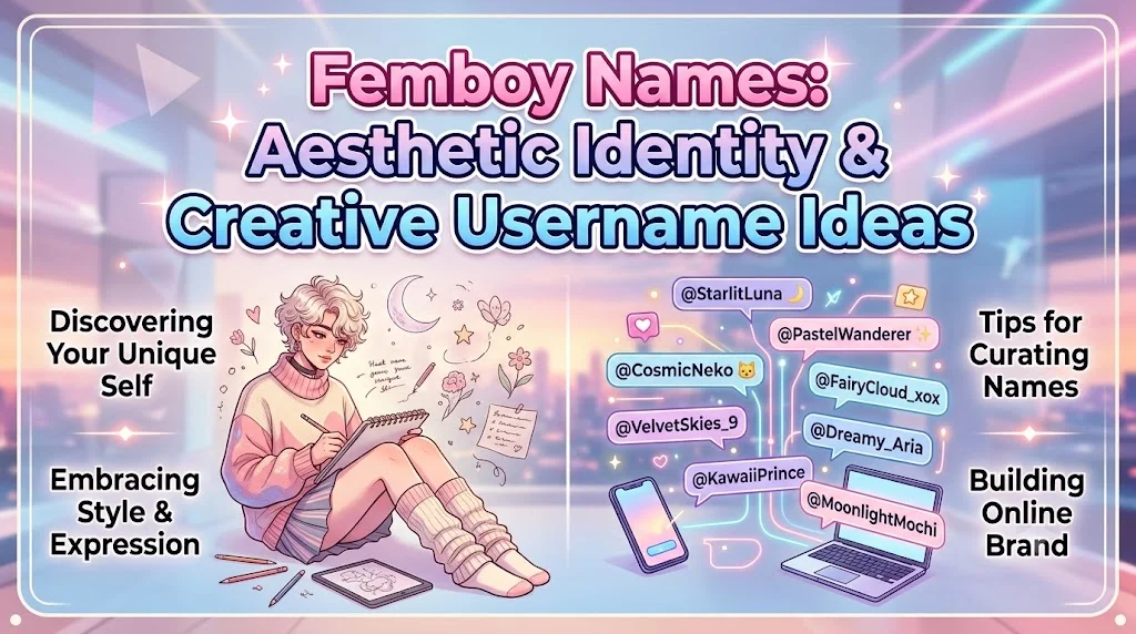 Femboy Names: Aesthetic Identity & Creative Username Ideas