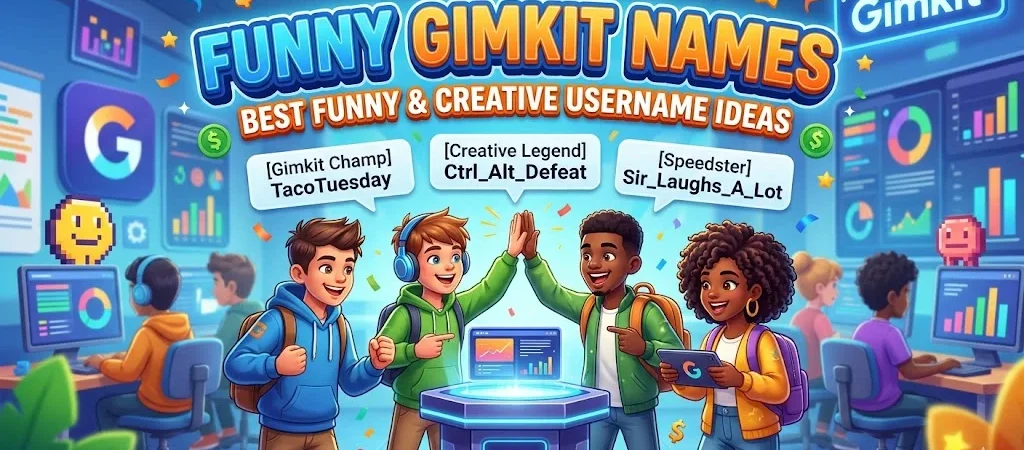 Funny Gimkit Names: Best Funny & Creative Username Ideas
