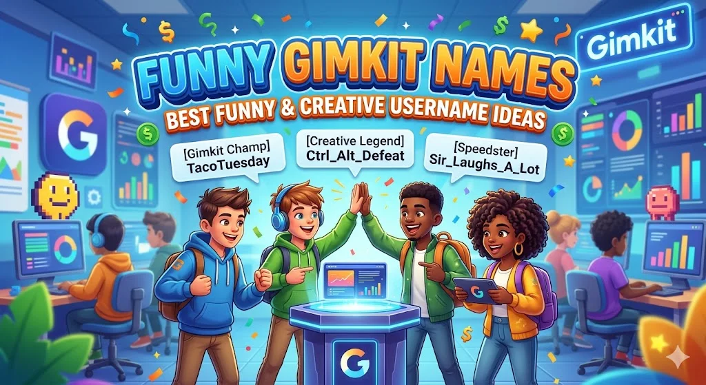 Funny Gimkit Names: Best Funny & Creative Username Ideas