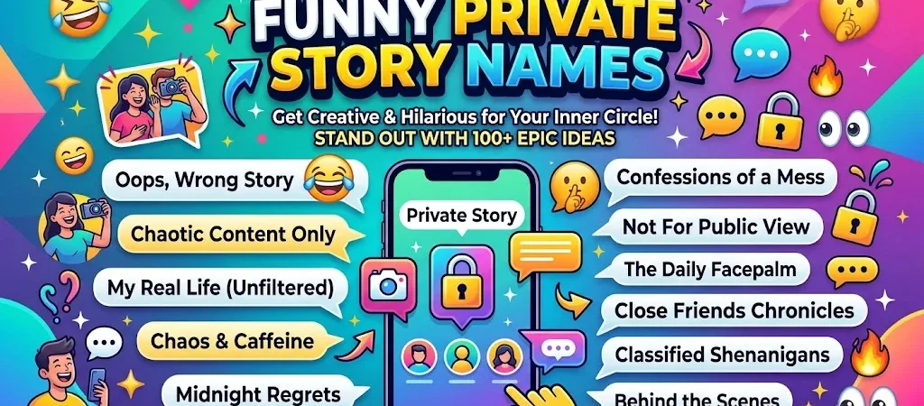 900+Funny Private Story Names That Steal the Spotlight