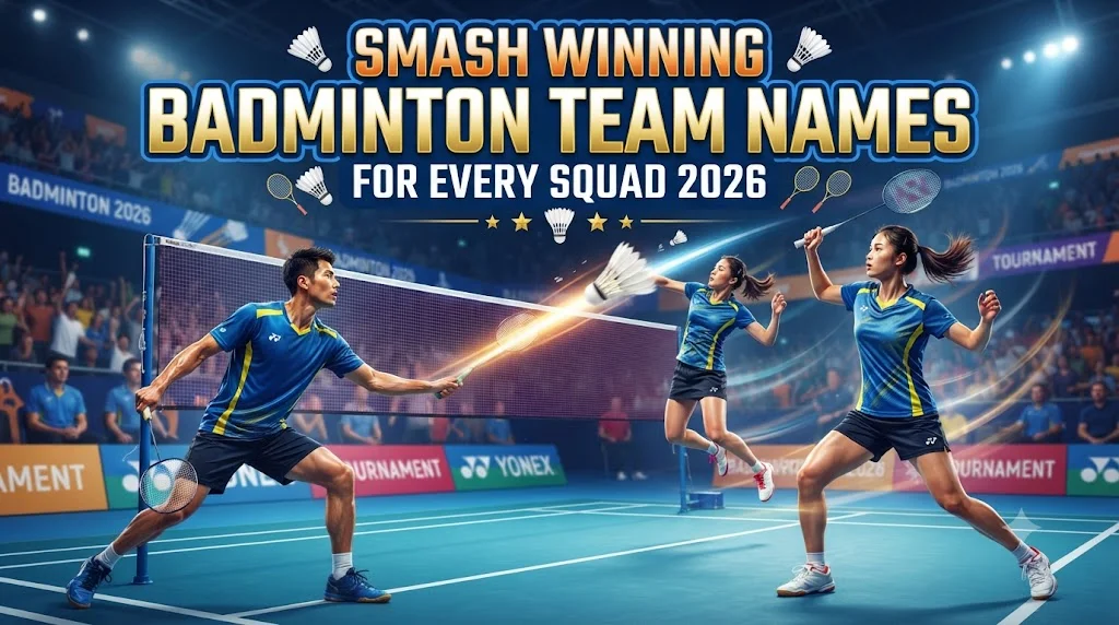 Smash Winning Badminton Team Names for Every Squad 2026 