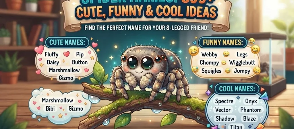 Spider Names: 899+ Cute, Funny & Cool Ideas