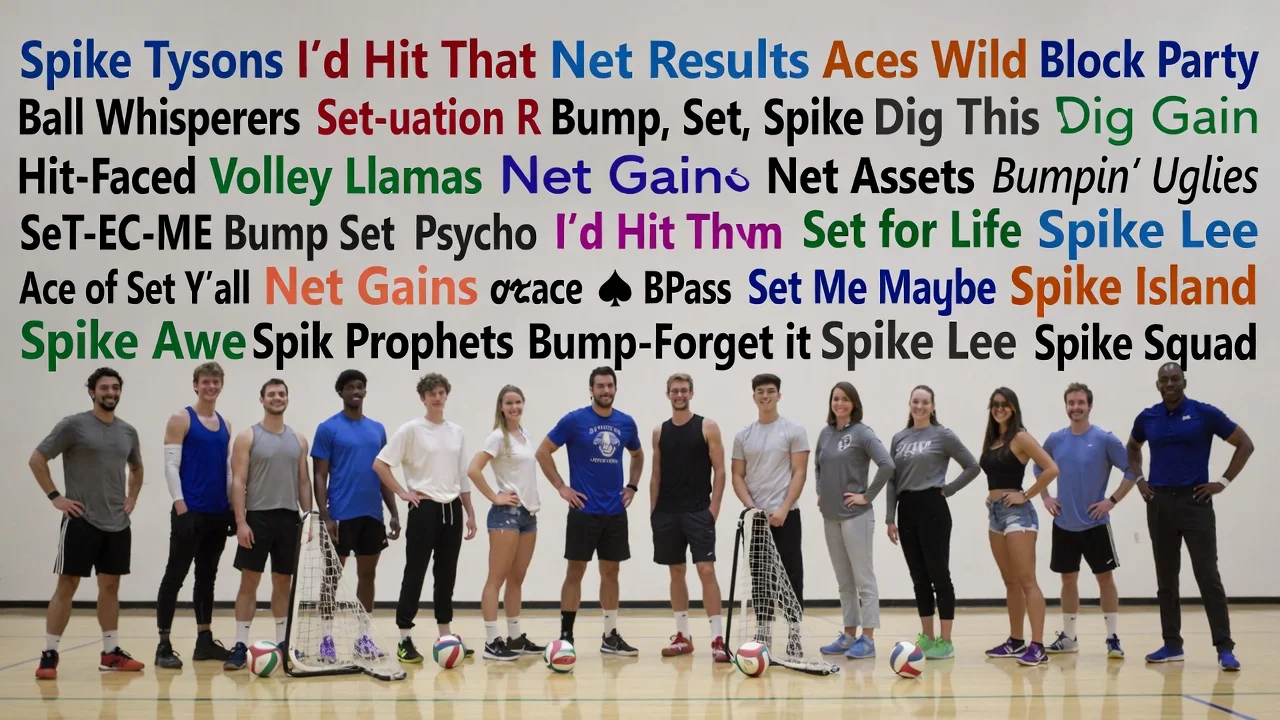 Dirty but Funny Volleyball Team Names